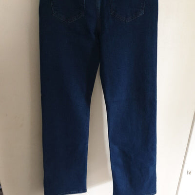 na-kd Straight Leg High Waisted Jeans Mid Blue Size 8 ****Ref V42