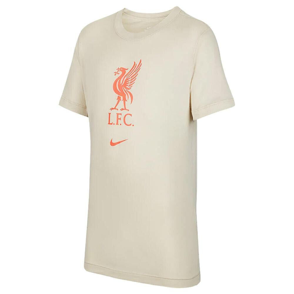 Liverpool 2021-2022 Evergreen Crest Tee (Fossil) - Kids Size Medium Boys ** V516