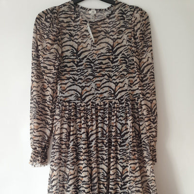 River Island Beige 20s Love Dress Uk10****Ref V190