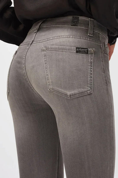 7 For All Mankind High Waist Skinny Slim Bliss Grey Jeans Size 26 **** V459
