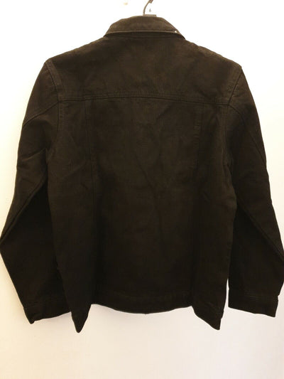 i saw it first Distressed Oversized Denim Jacket Black Uk6 Ref R12