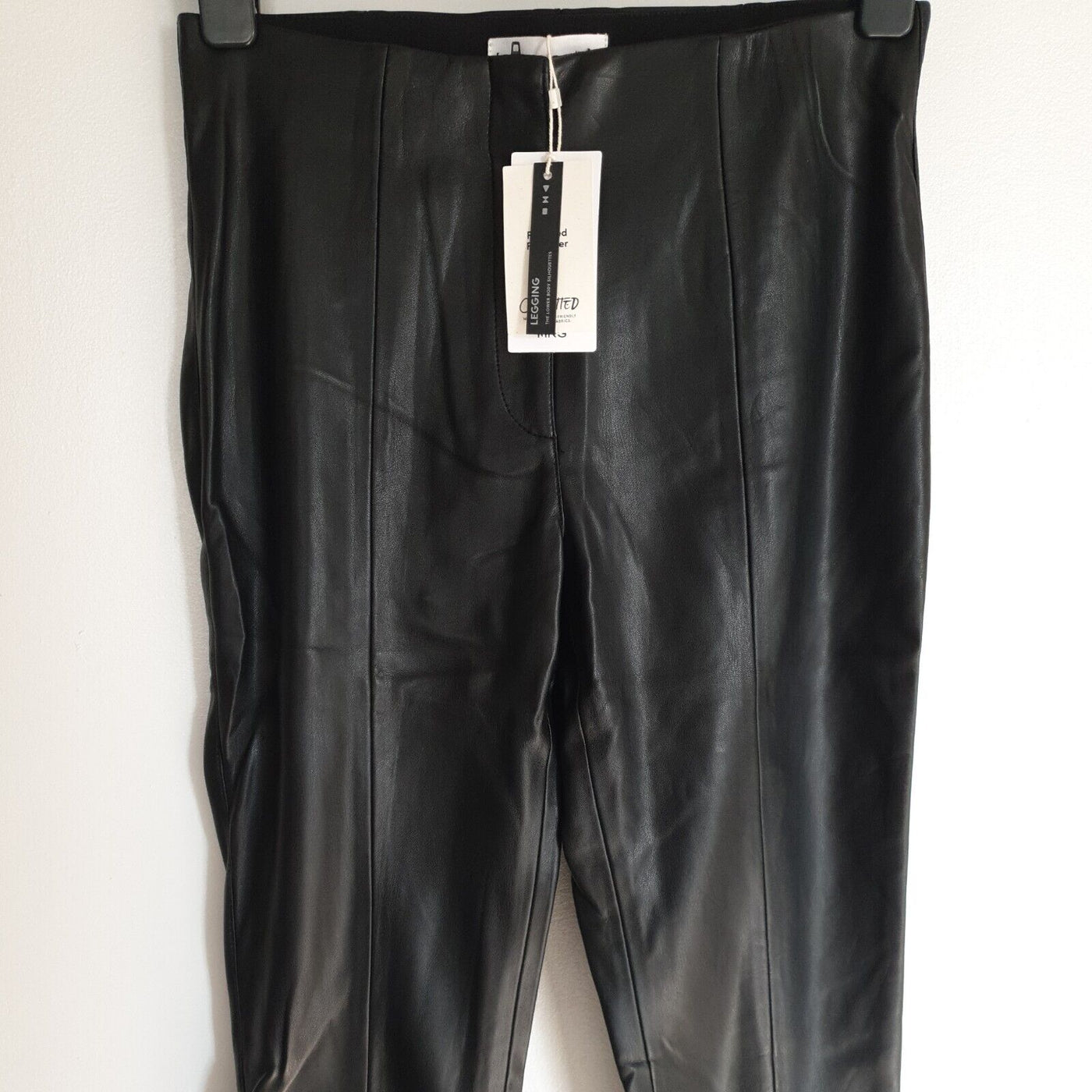 MNG Faux Leather Leggings. UK Size S ****Ref V316