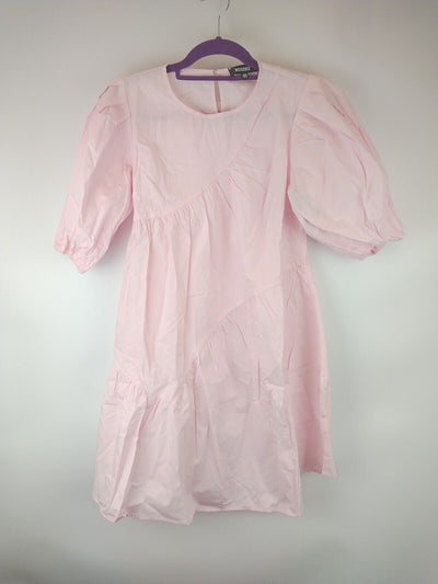 Missguided Frill Smock Pink Dress. UK Size 8 ****Ref V171