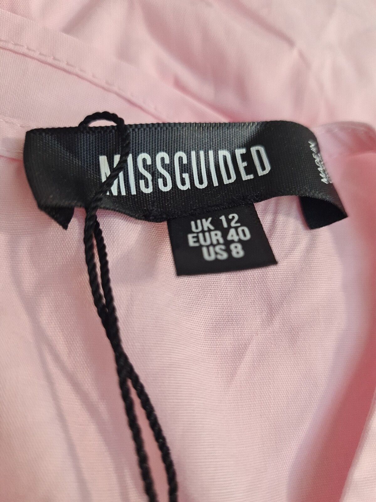 Missguided Frill Smock Pink Dress. UK Size 12 ****Ref V142