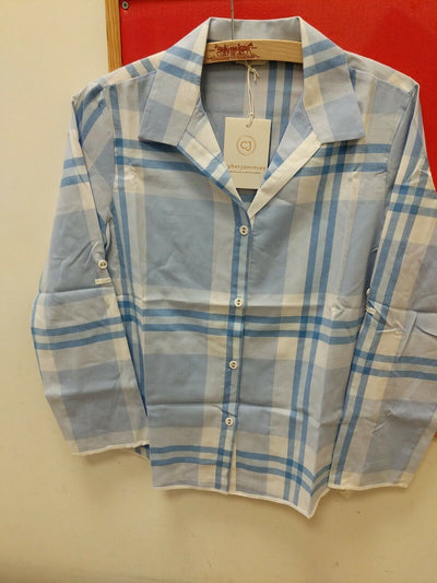 Ladies Size 8 Pj Top. Amelia Blue. Ref Y32