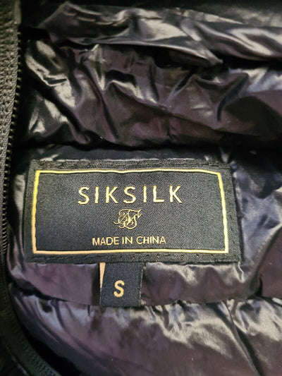 Sik Silk Men's Black Light Weight Bubble Jacket. Size UK Small ****V24
