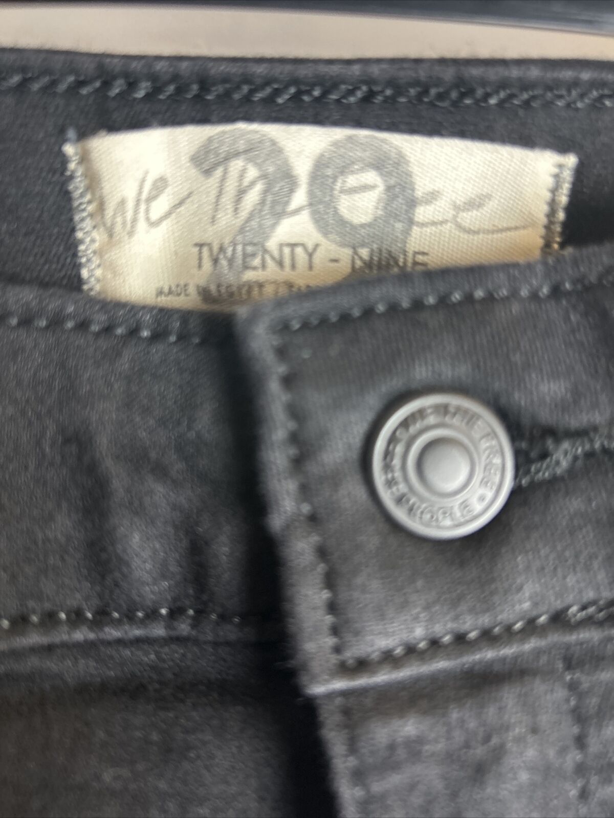 Free People Womens Real Deal Slit Jeans - Black. UK 29 **** Ref V145