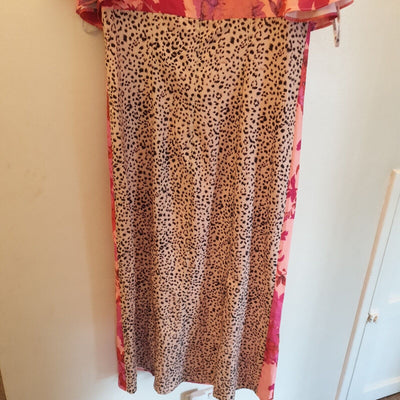 Chi Chi London Floral and Animal Print Midi Day Dress. Size 10 ****Ref V213