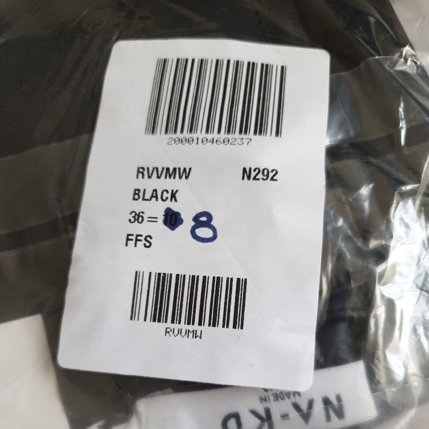 NA-KD Black Coated Trousers EU36 Uk10****Ref V40