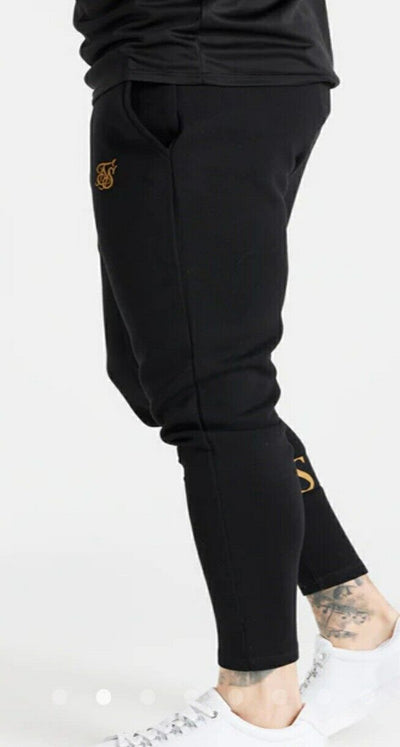 Siksilk Dynamic Track Pants Black/Gold UK Small.