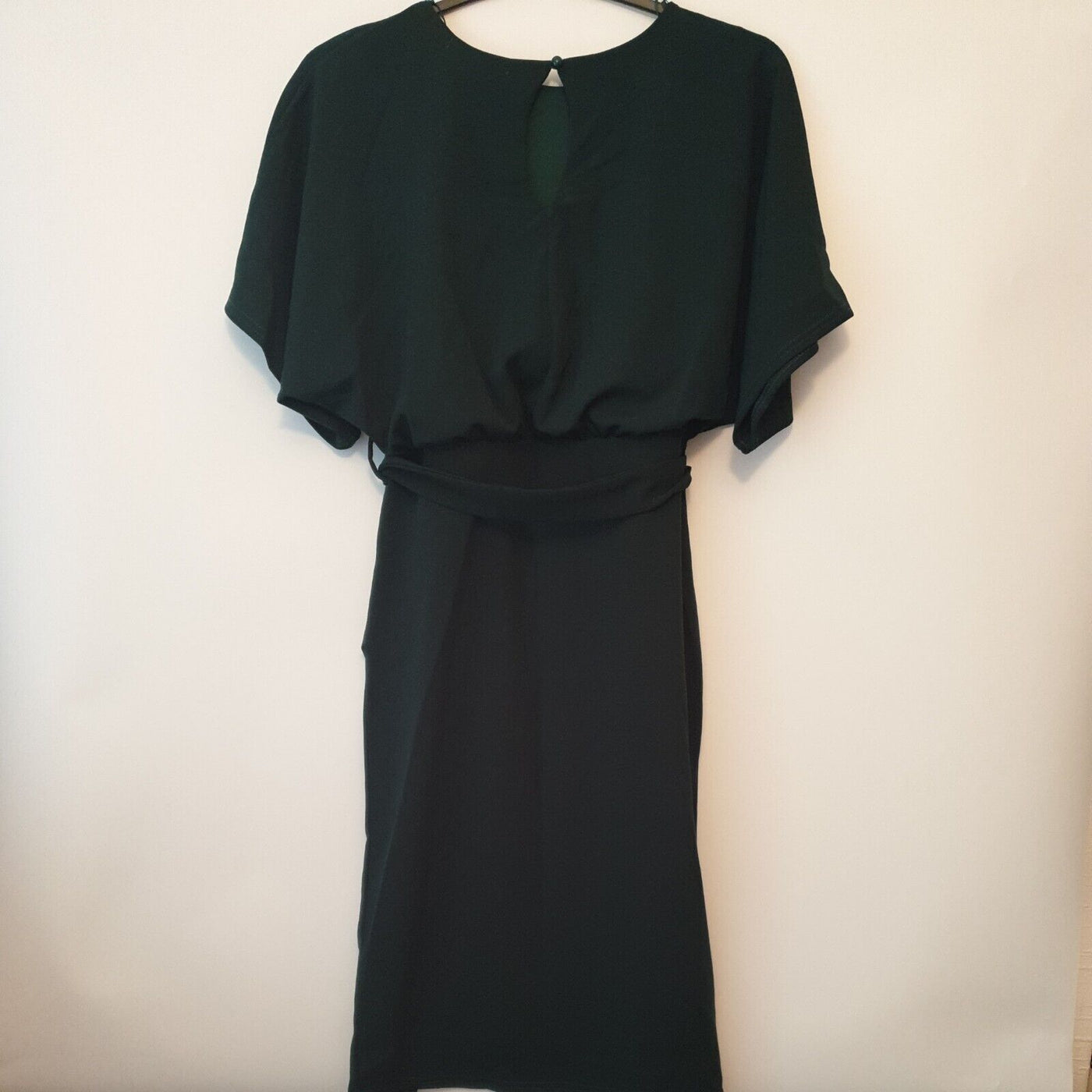 Quiz Dress Green Tie Waist Uk14**** Ref V26