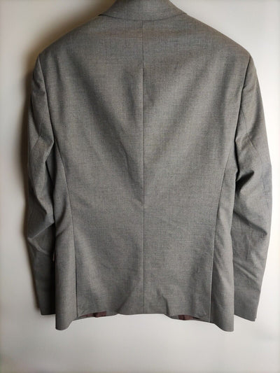 River Island Suit Jacket. Stretch Skinny. Grey. 38 L. ****VH7