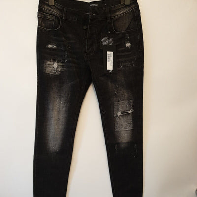 Alessandro Sebastiano Slim Jeans Black Wash Size M ****Ref V103