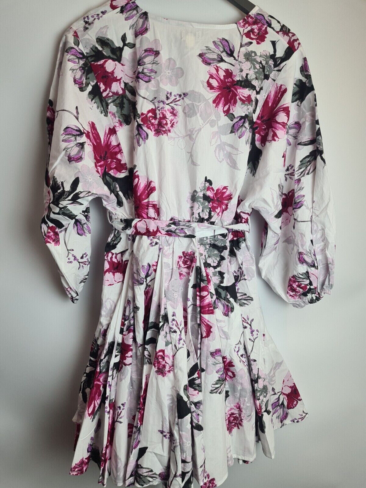 River Island White Floral Dress Uk10