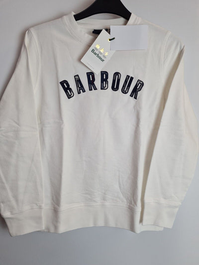 Barbour Boys White Rannoch Overlayer Size 10-11 Years **** V283