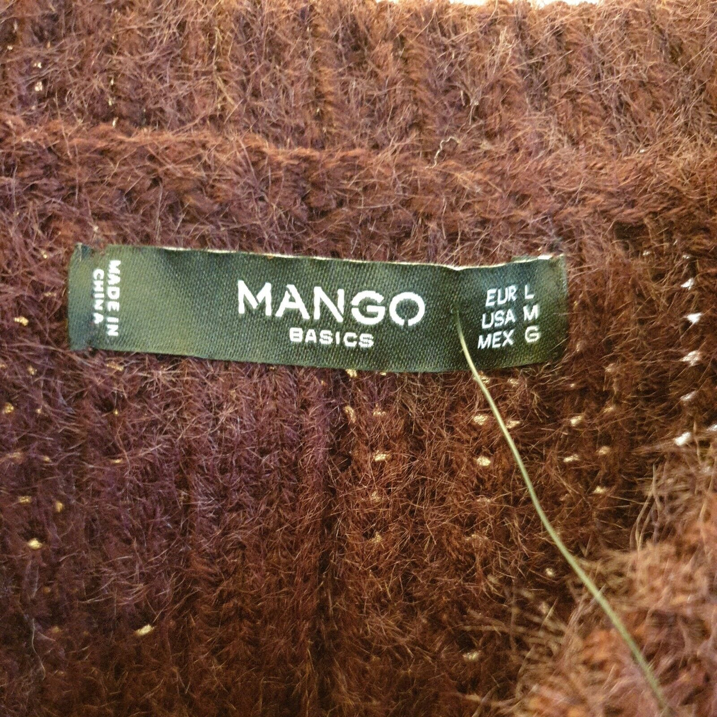 Mango Open Cable Knit Sweater Size L Ref A8