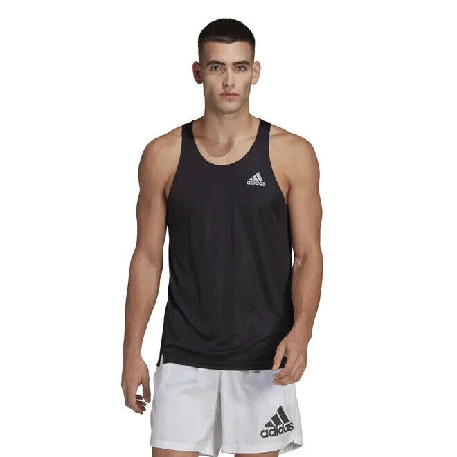 Adidas Mens Own The Run Singlet in Black Size 2XL ** V524