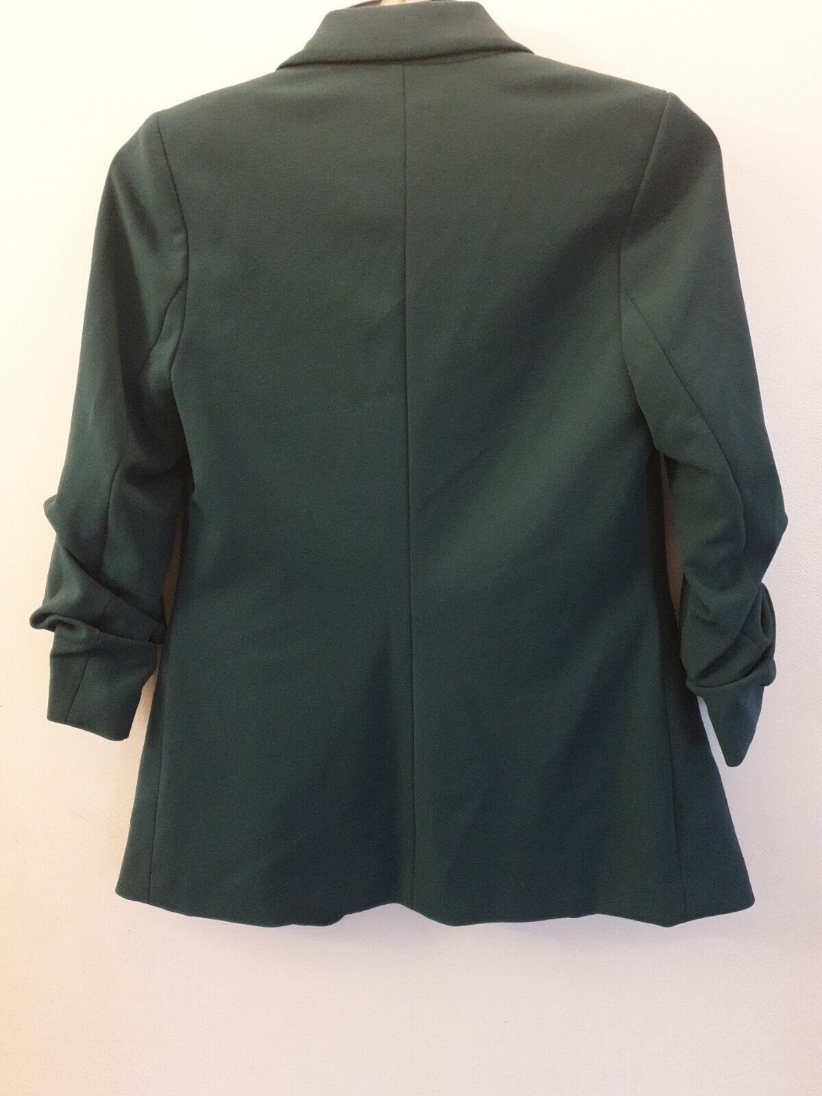 Womens Casual Blazer Open Front Long Sleeve-Dark Green. Uk8