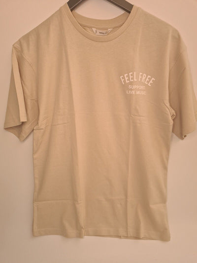 Mango Teen Boy Feel Free T Shirt Size M/L **** V90