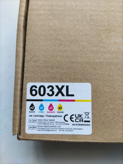 603XL Ink Cartridges for Epson. Black x2, Colour Sets x1. Ref T3