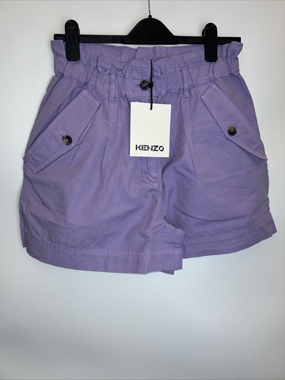 Kenzo Womens Cotton Shorts - Purple. UK 10 **** Ref V168