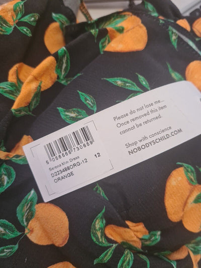 Nobody's Child Serena Mini Dress. Oranges. Size UK 10 **** V542