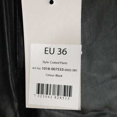 NA-KD Black Coated Trousers EU36 Uk10****Ref V53