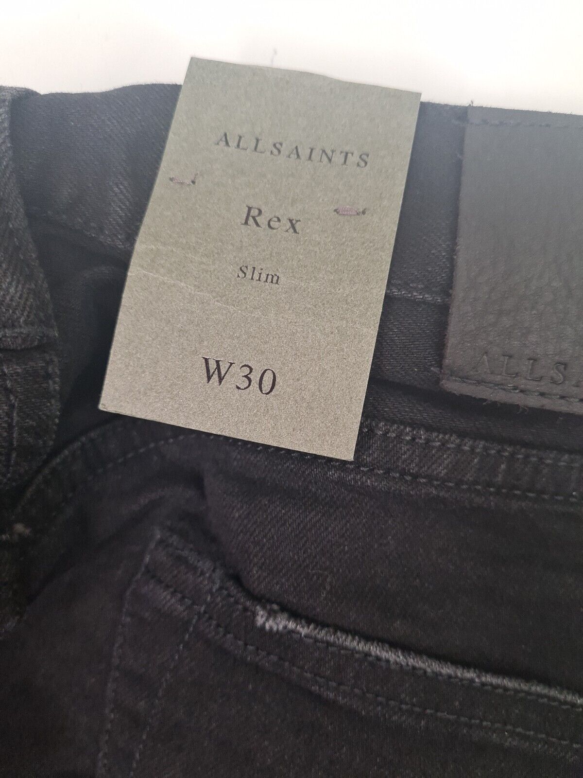 All Saint's Men's Rex Washed Black Jeans W30 **** Ref V30