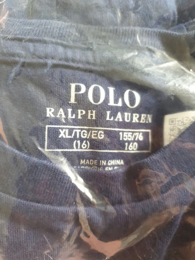 polo ralph lauren Boys Tshirt Blue Uk 16yrs XL****Ref V536