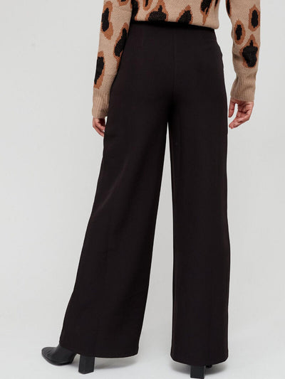 Michelle Keegan Black Wide Leg Trousers Size 8 **** V399