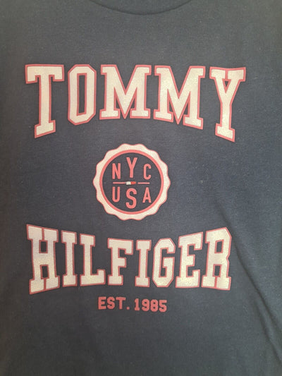 Tommy Hilfiger Varsity Navy T-Shirt Girls Size 6 Years **** V32