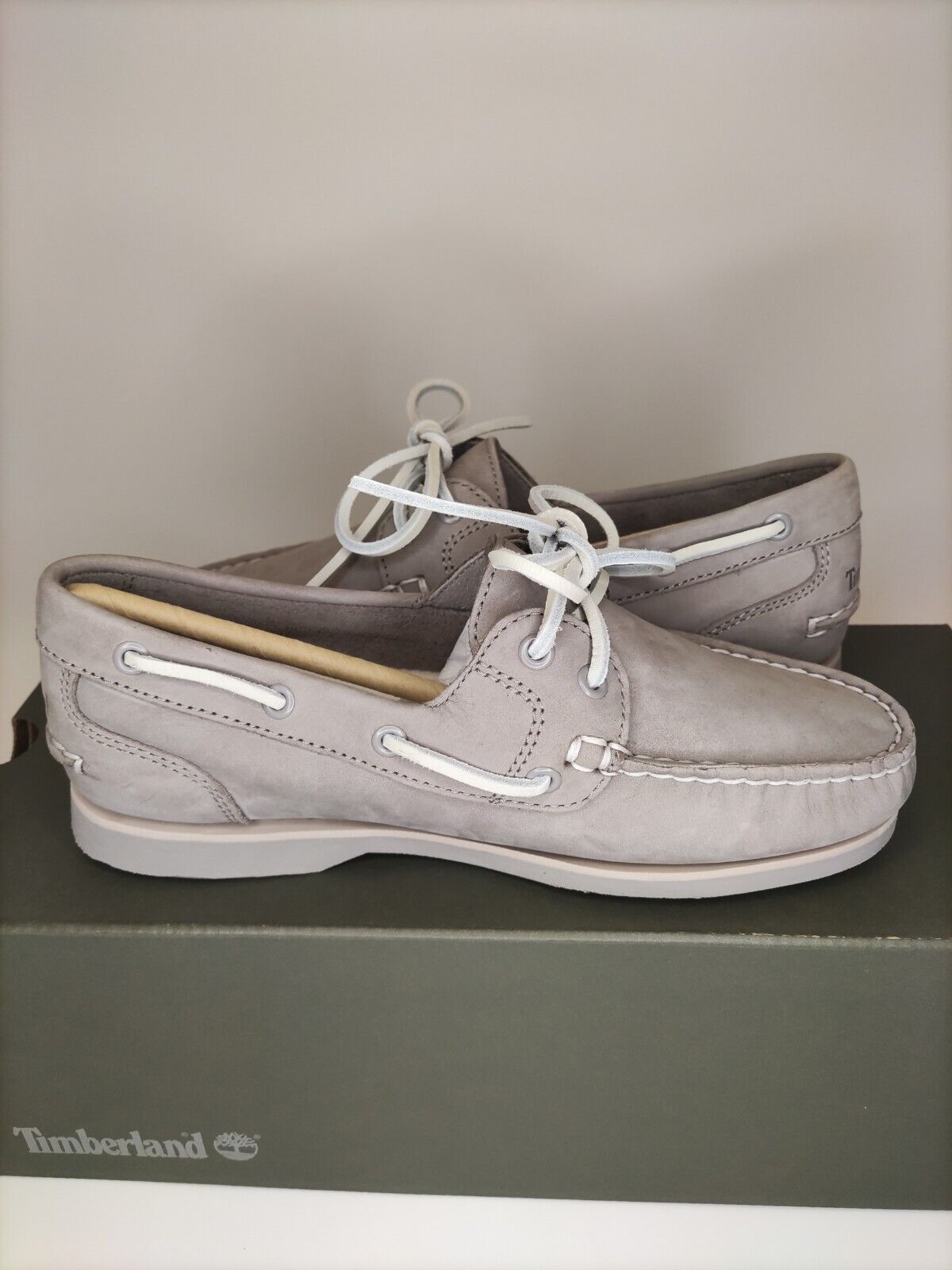 Timberland Classic Boat Shoe. Grey Nubuck. 3.5. ****RefVS1