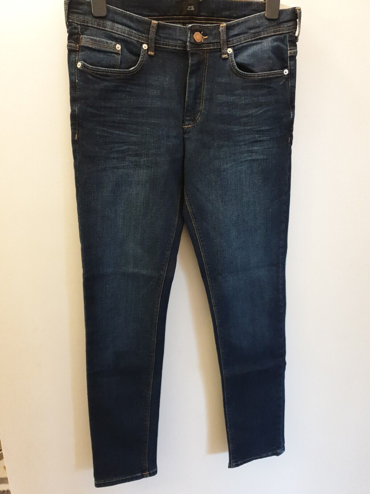 River Island Skinny Stretch Blue Size W32/L32****Ref V364