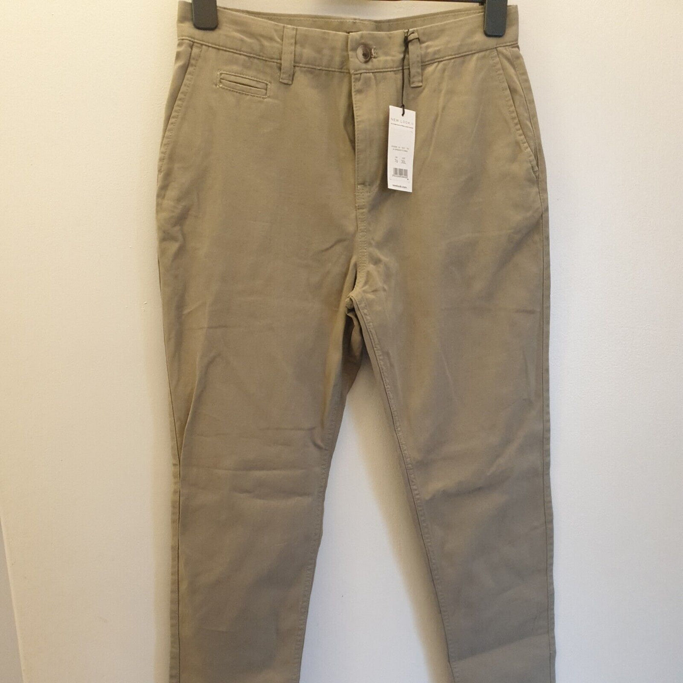 New Look Dark Khaki Tapered Fit Chino Trousers Size 30Long****Ref V362