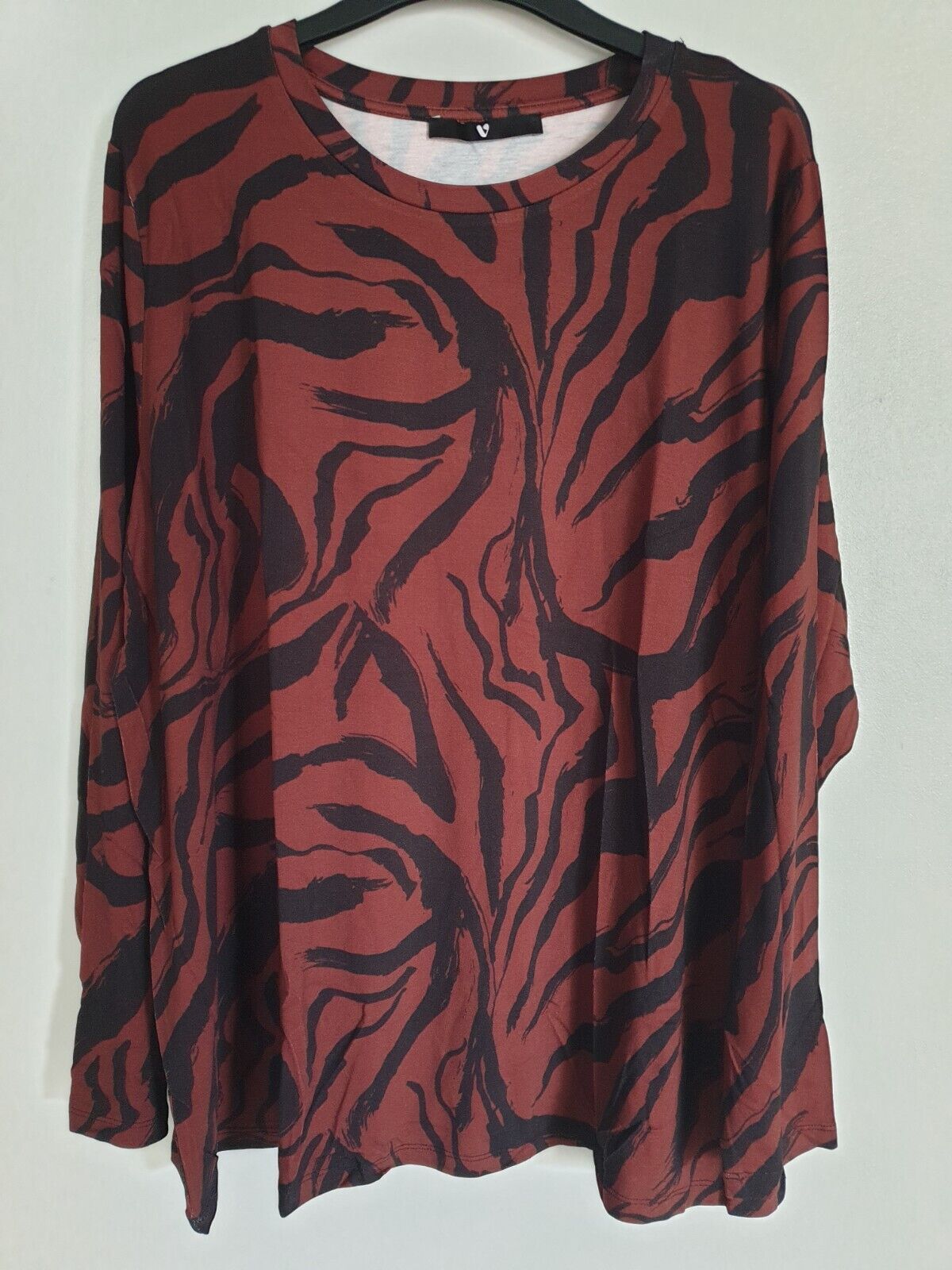 Womens Zebra Print Top Long Sleeve Uk20 ****Ref V452