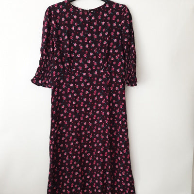 nobodys child dress Pink Sallie Floral Luna Midi Dress UK 6 ****Ref V228