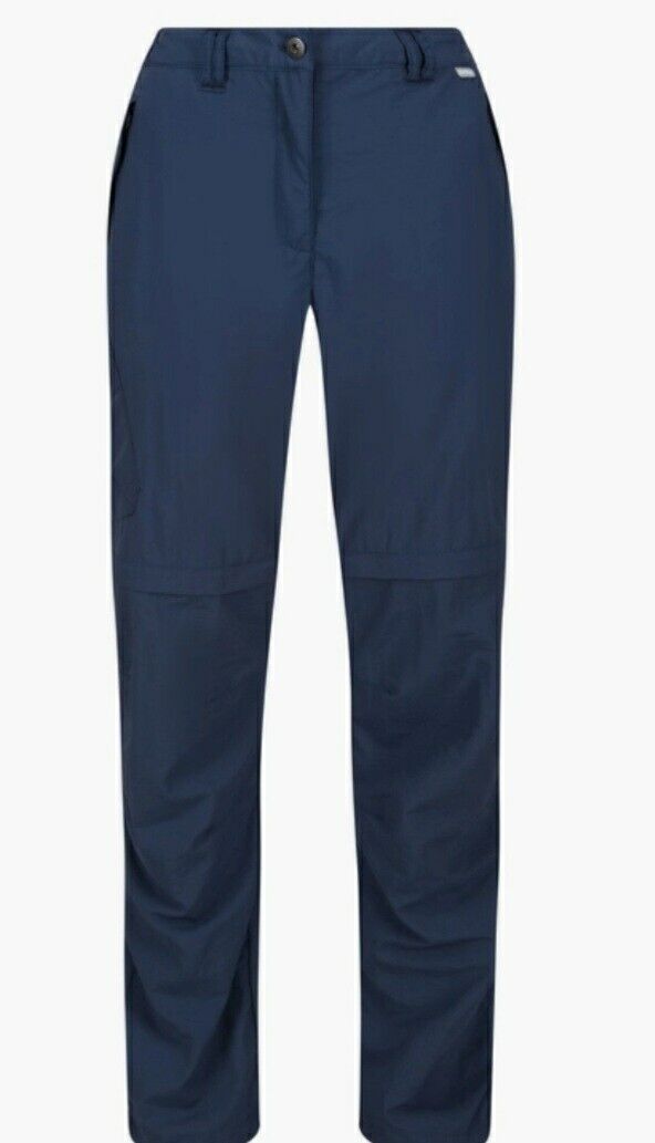 Regatta Chaska Zip Off Trousers Navy Uk12****Ref V488