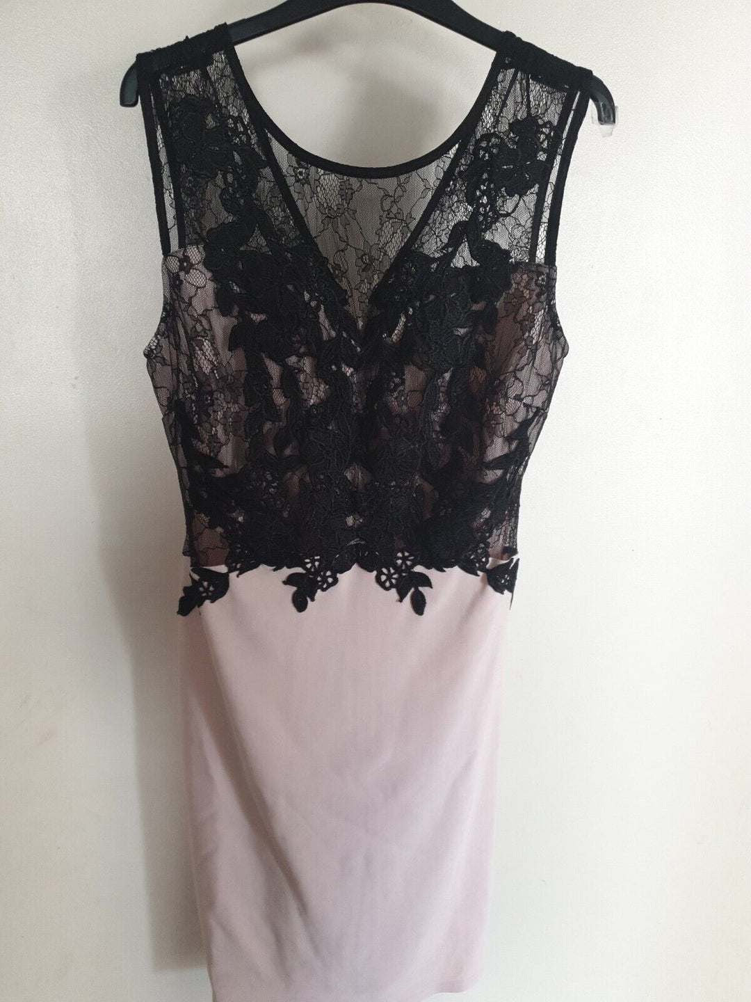 royal bones black lace dress Black Lace Bow Front Una Midi Dress