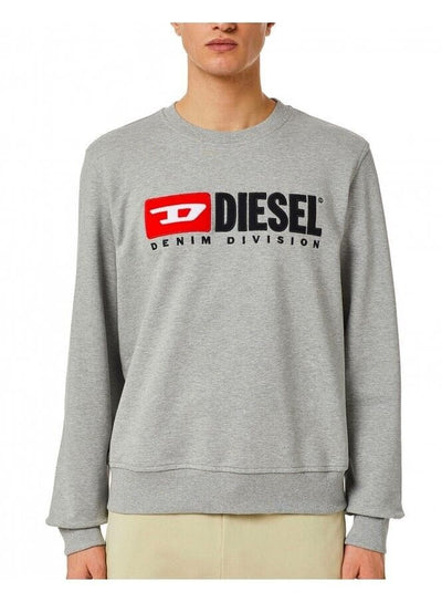 Diesel S-Crew-Division Felpa Sweatshirt - Grey. UK M
