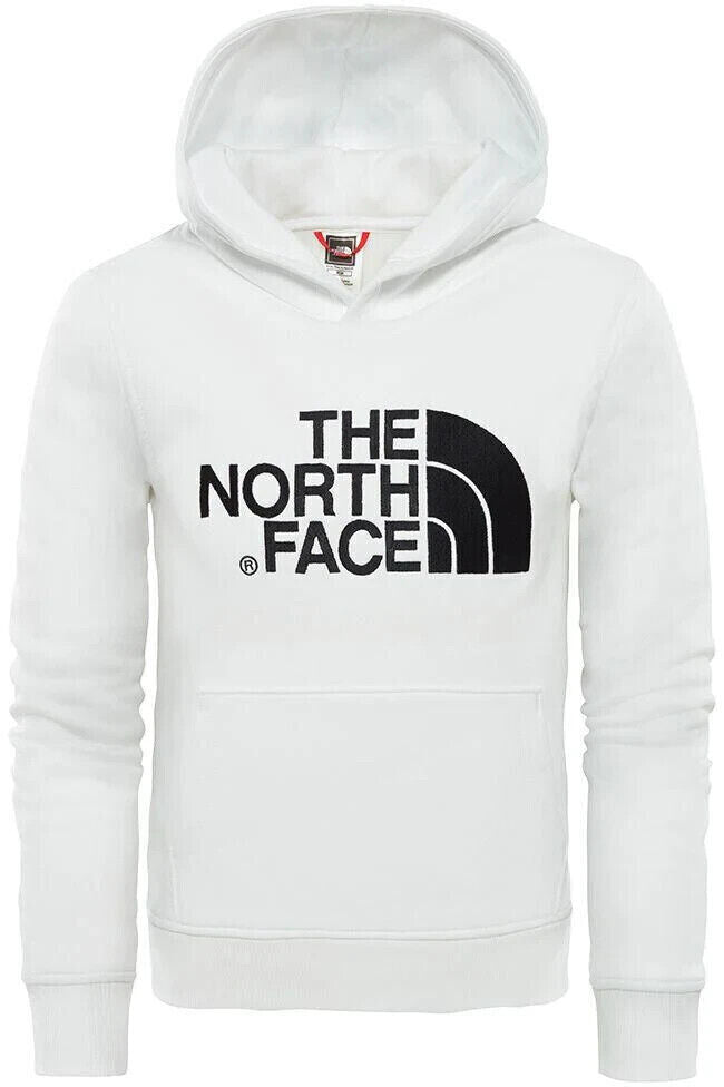 The North Face Youth Drew Peak Pullover White Hoodie Size XS Kids **** SW19