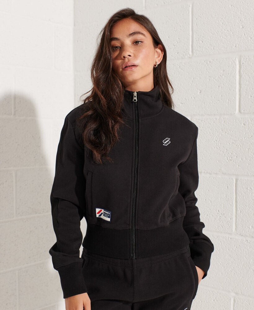 Superdry Women's Code Track Jacket. Darkest Charcoal. UK 14 (L). SW35