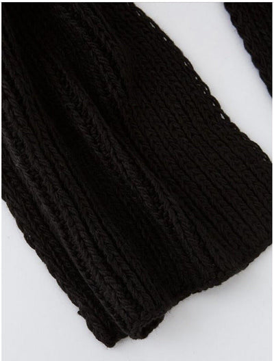 Rib Knit Scarf - Navy UK One Size **** Ref V337
