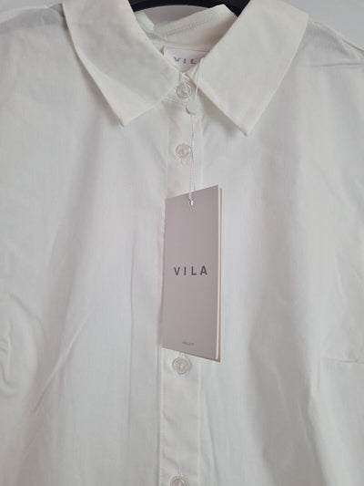 Vila White Vigimas Shirt Size 6.