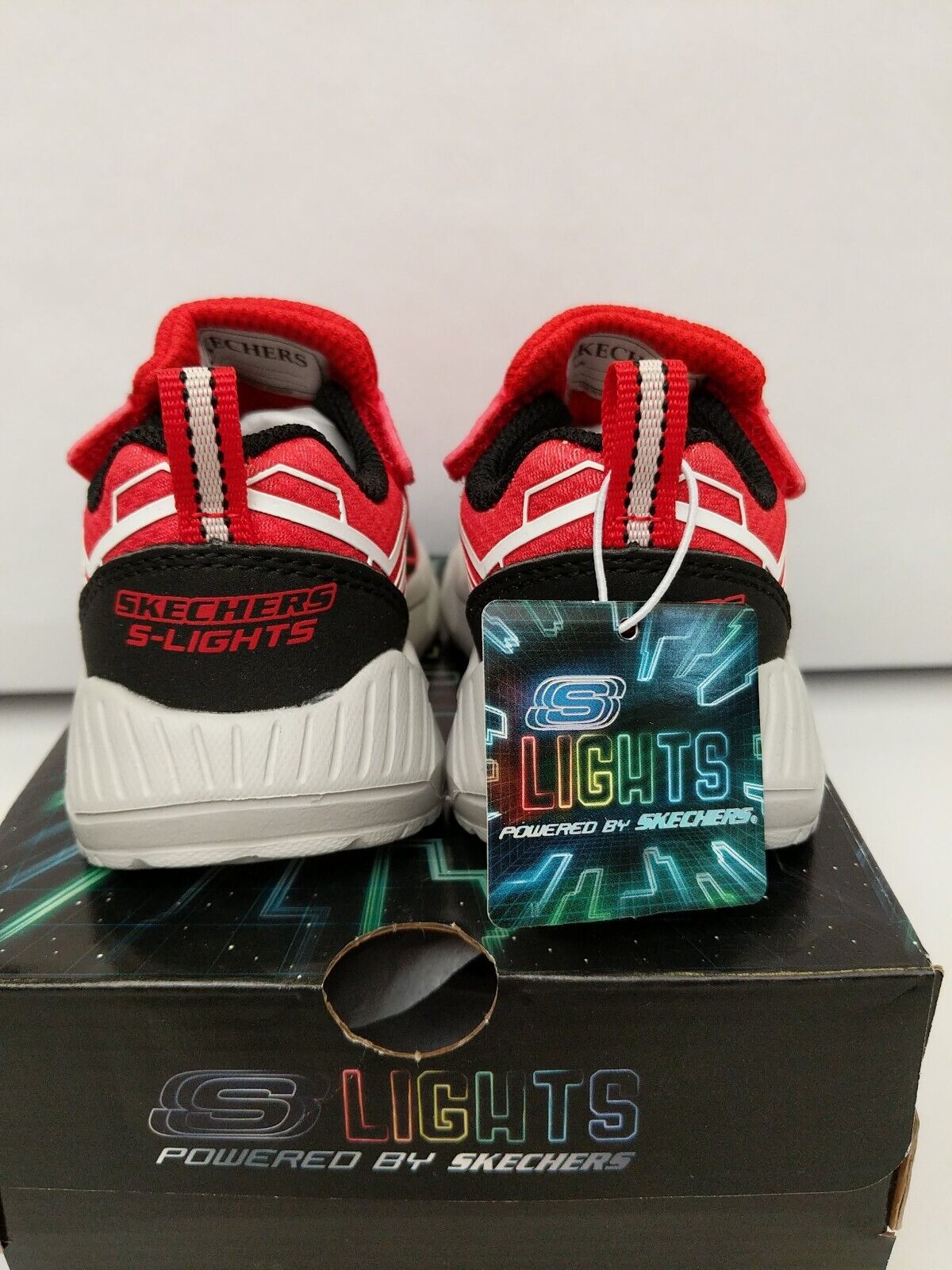 Skechers Magna Light Up Toddler Trainers Size 4 **** VS1