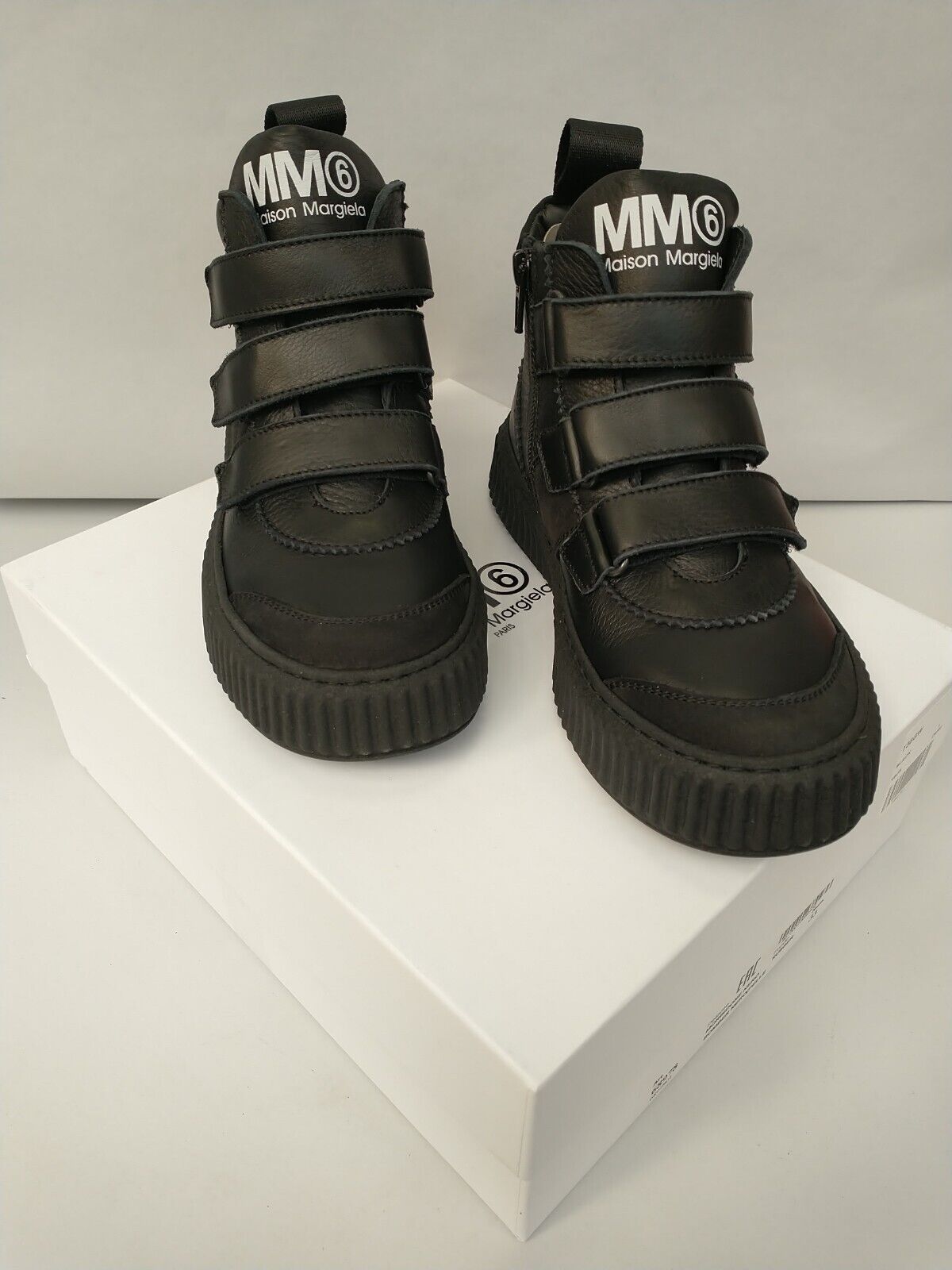 Maison Margiela MM6 High Top Shoes UK 1. Black **** RefVS1
