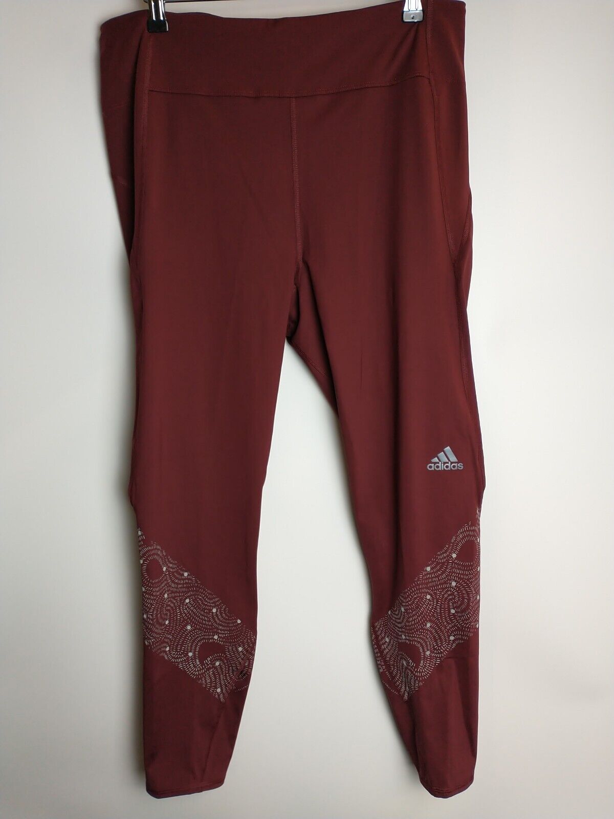 Adidas Own The Run Radically Reflective 7/8 Tight Leggings Size Large **** V148