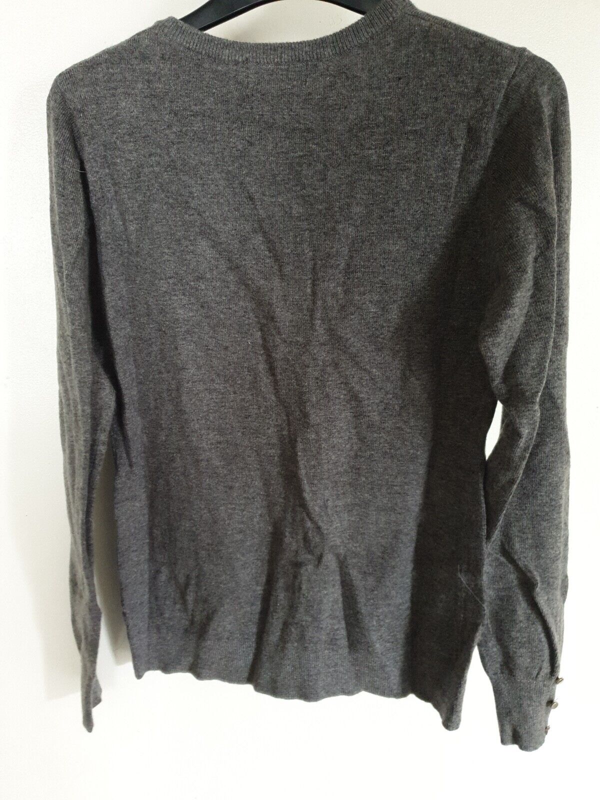 C & Jo Grey Cardigan Wolf Size 10 Ref G1