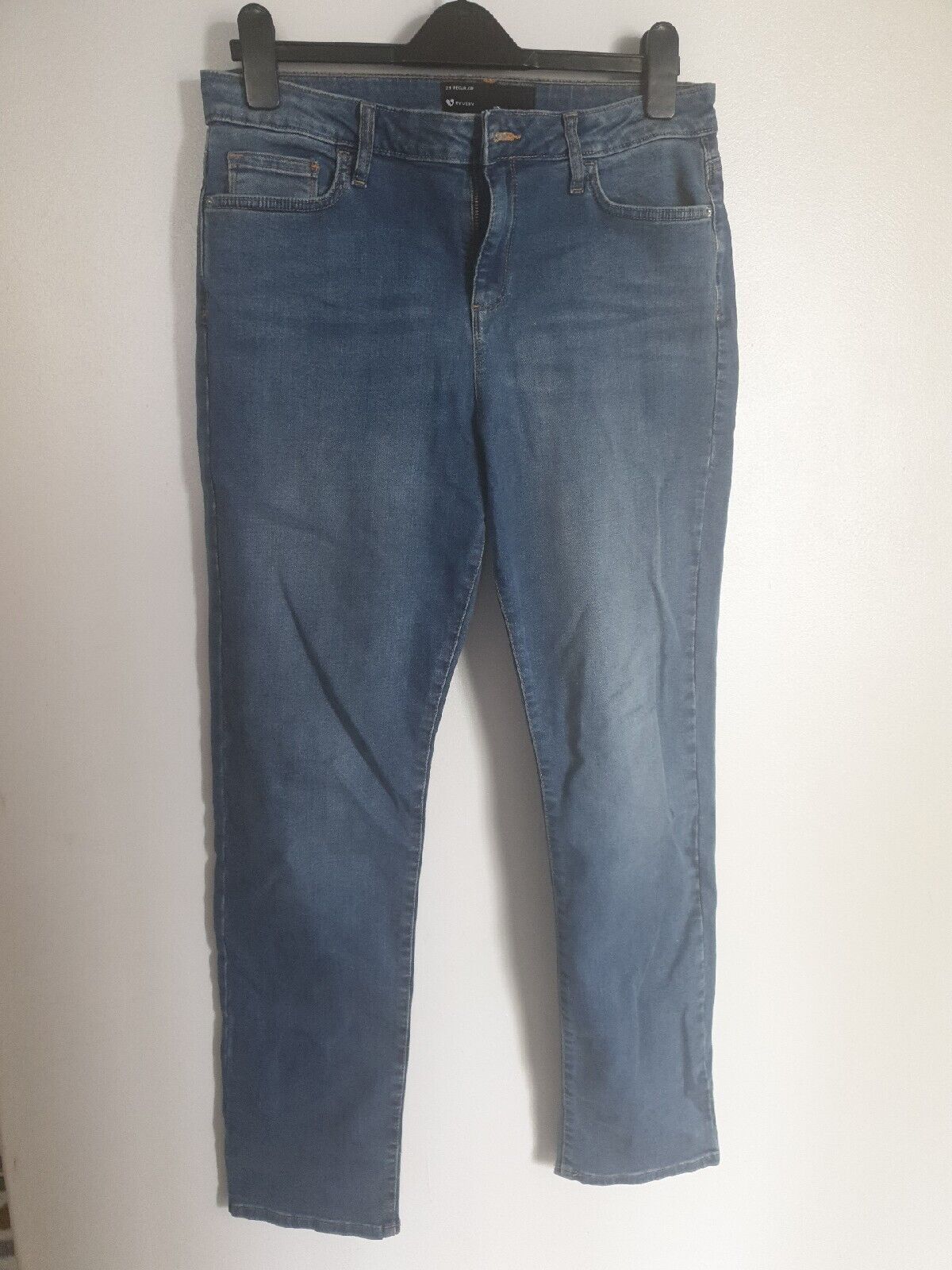 Denim Jeans Isabelle High Rise Slim Leg -Mid Wash. UK 27 Short ****Ref V559