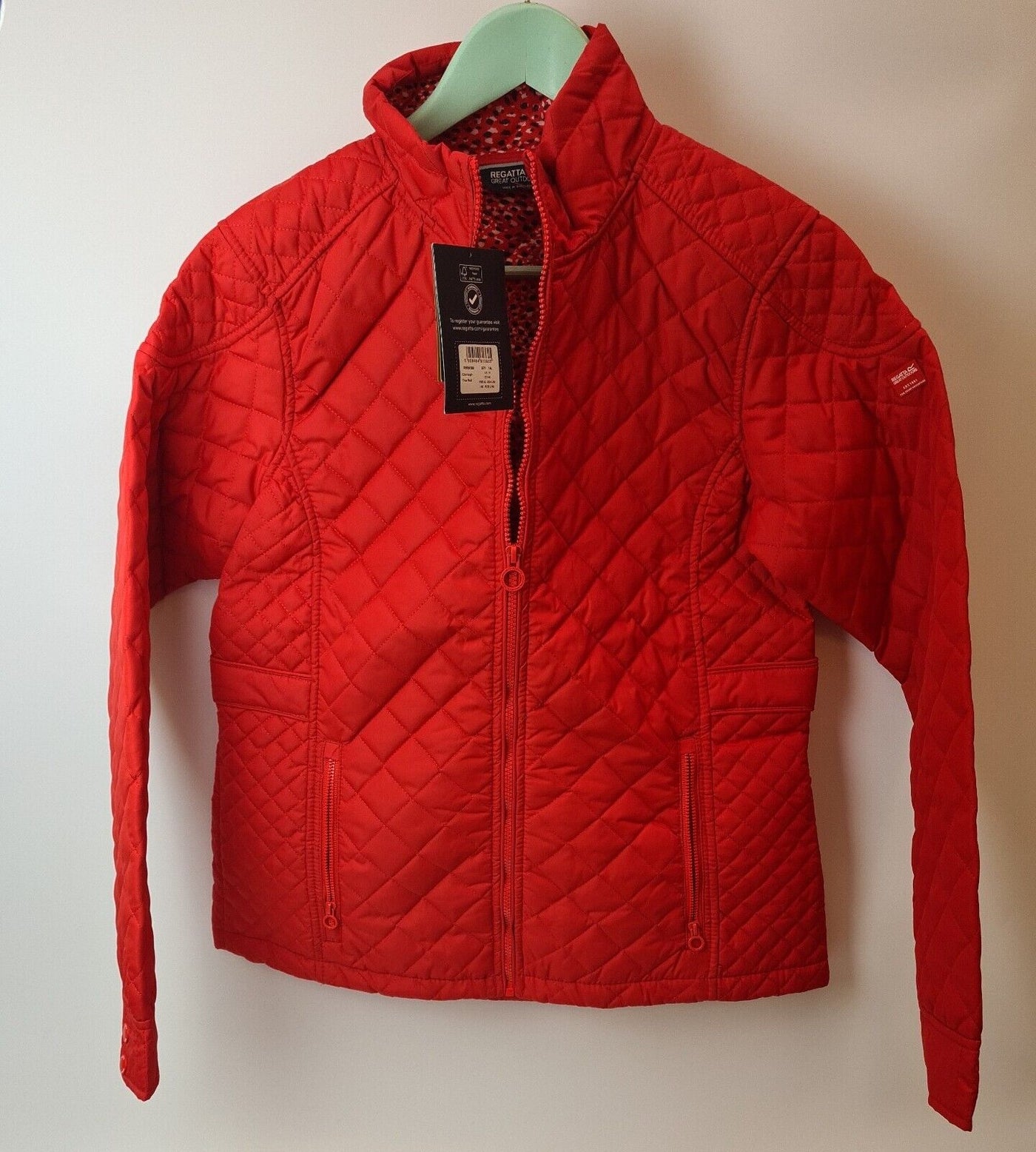 Regatta Charleigh Womens Quilted Jacket Red Size 14 BNWT ref****V24