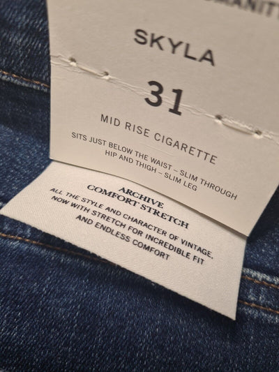 Citizens Of Humanity Skyla Mid Rise Cigarette Blue Jeans Size 31 **** V230